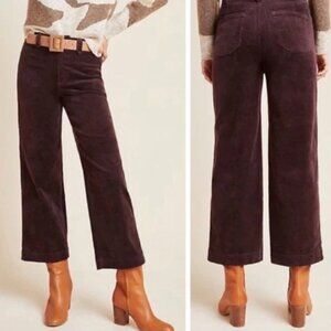 PAIGE NELLIE Corduroy Culotte Pants in Amethyst Size 28